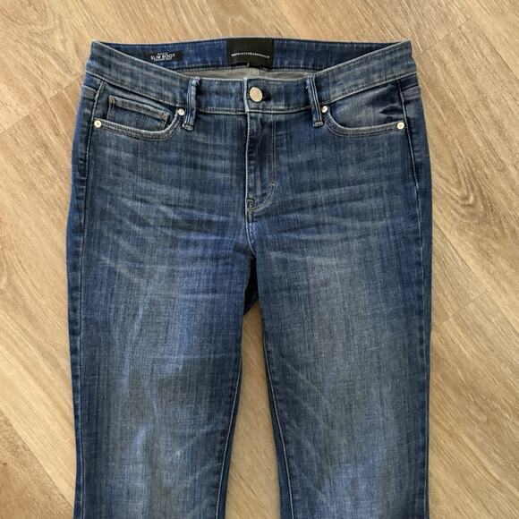 White House Black Market Mid Rise Jeans Womens Size 4 Petite 4P Bootcut WHBM - Picture 3 of 13